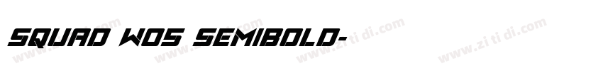 Squad W05 SemiBold字体转换